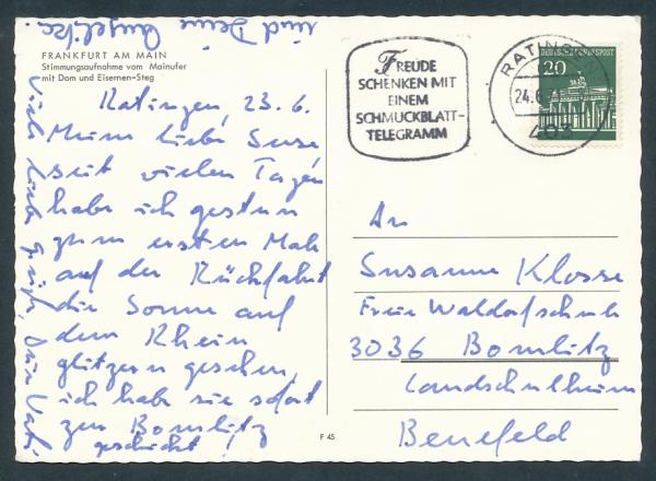 Dom und Eiserner-Steg in Frankfurt a. Main